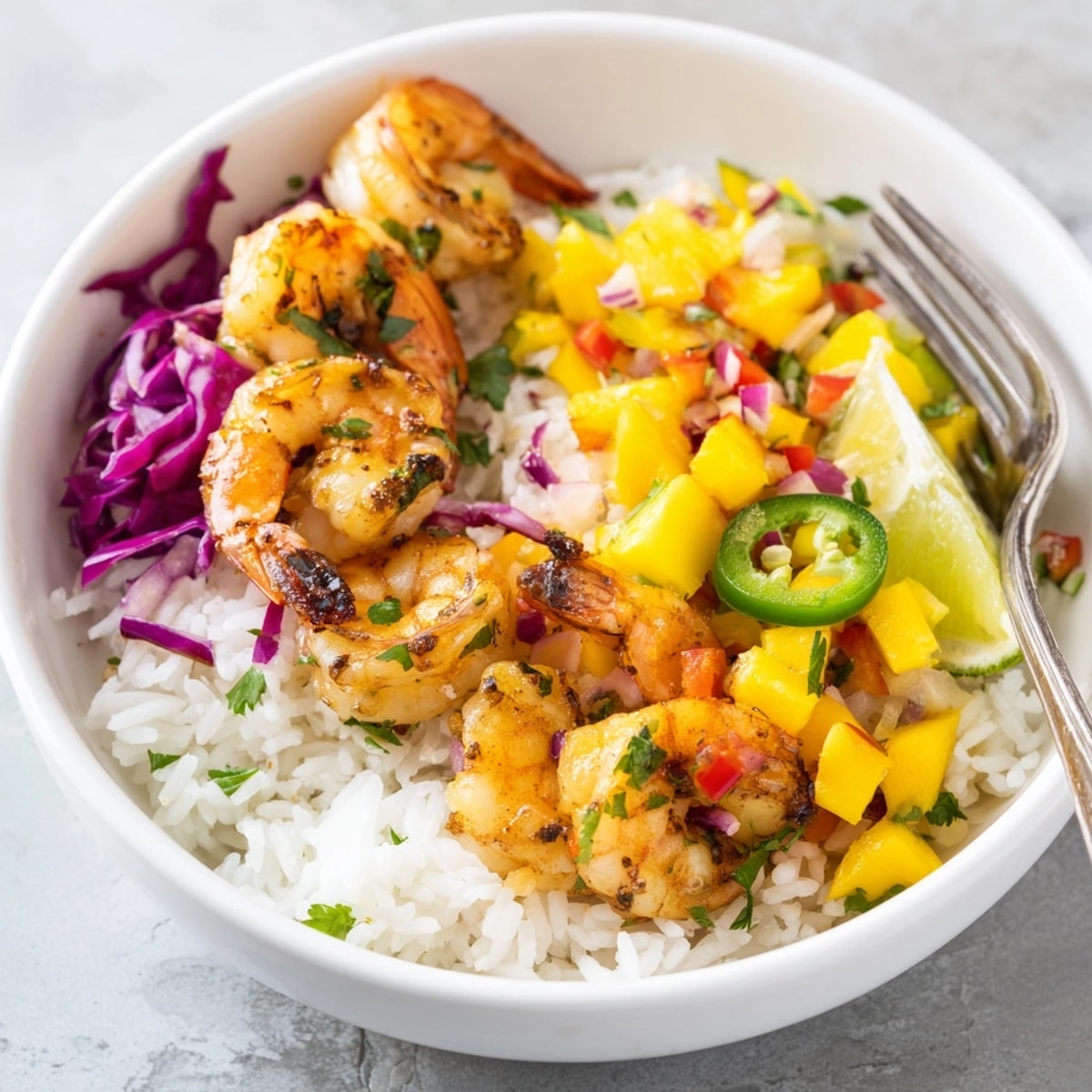Imagine colorful Cilantro Lime Shrimp & Mango Salsa Bowls; perfect for a light, vibrant dinner.