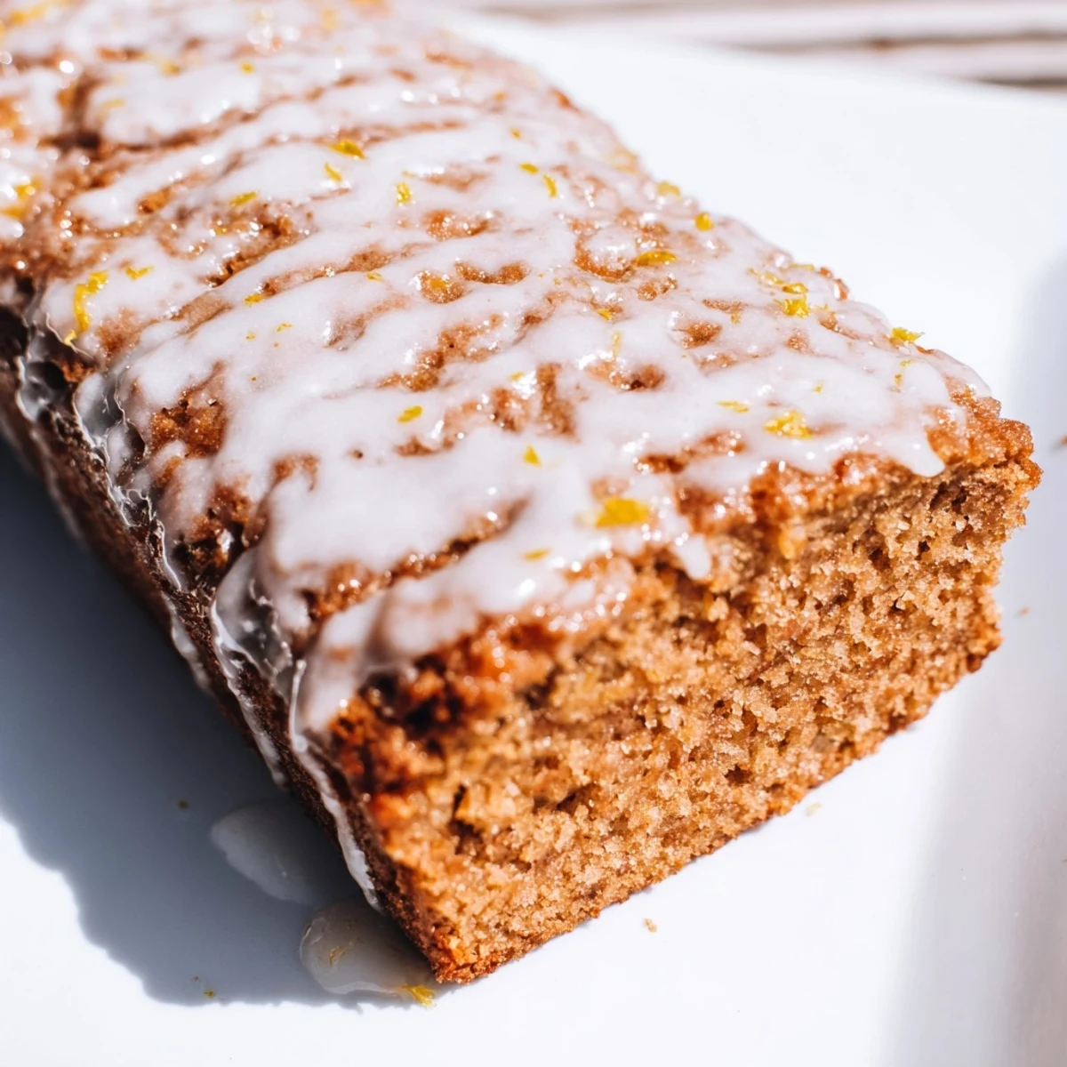 Gingerbread Loaf Lemon Glaze