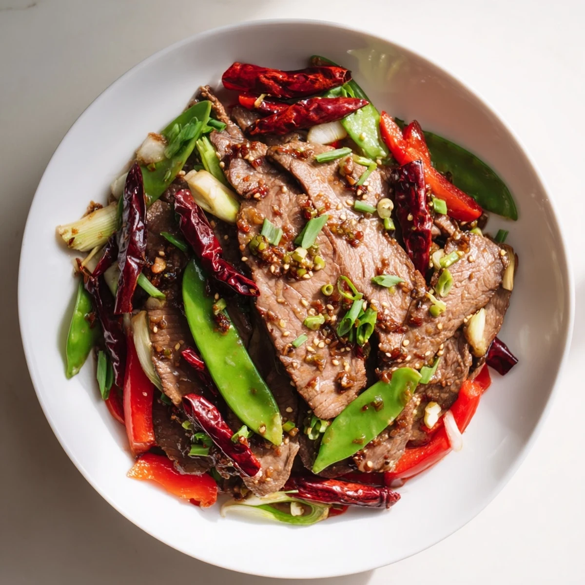 Spicy Szechuan Beef Stir Fry