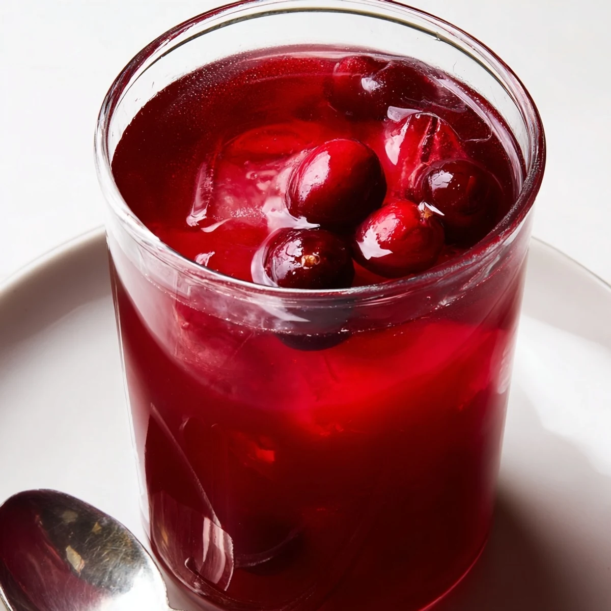 A vibrant pitcher filled with chilled cranberry juice cocktail, ready for a summer day.