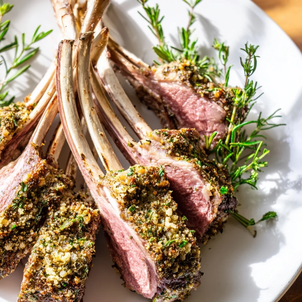 Herb Roasted Lamb Racks