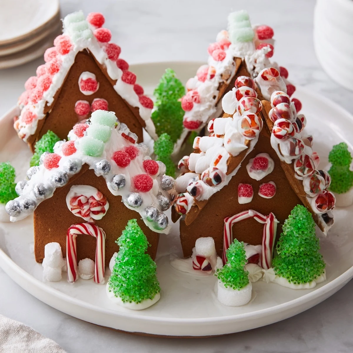 Gingerbread Holiday Village Display