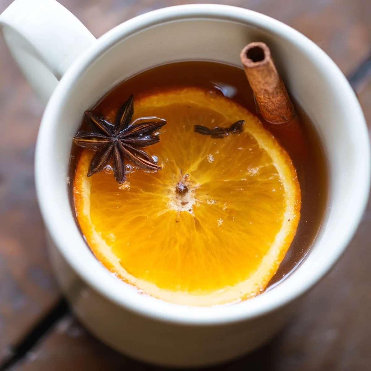 Steaming mug of Spiced Hot Apple Cider, fragrant with cinnamon and cloves, ready to warm your hands.
