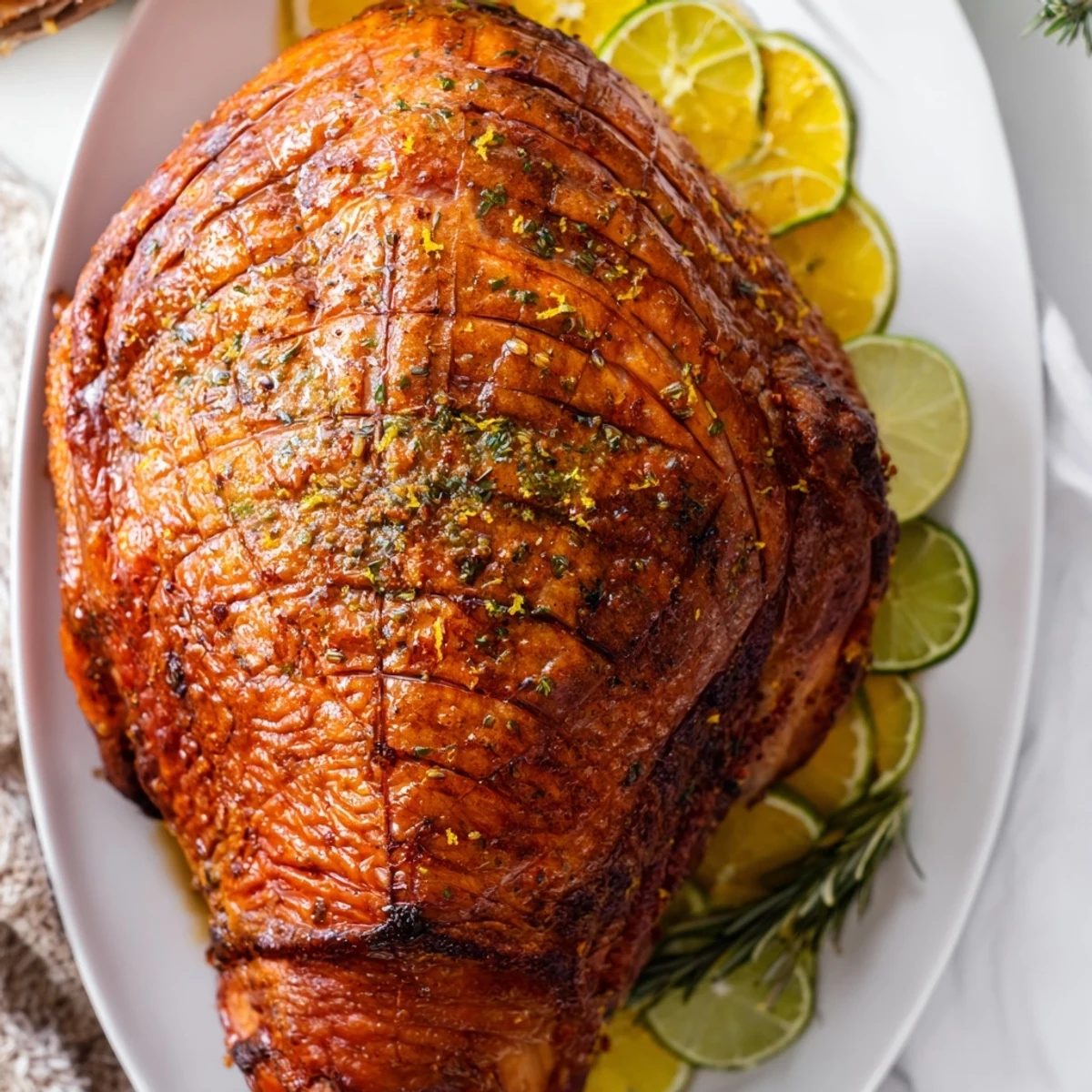 Tender, herb-infused Lemon Herb Roasted Turkey Breast, ideal for a delicious and easy weeknight dinner.