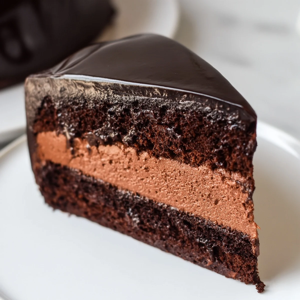 Chocolate Mousse Layer Cake