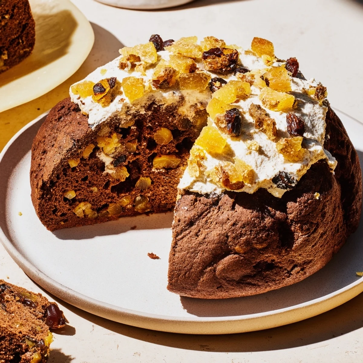 A freshly baked Gingerbread Loaf, drizzled with glaze, promising a rich molasses flavor and delightful texture.