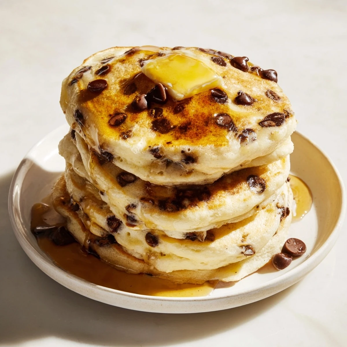 Fluffy Chip Chocolate Pancakes