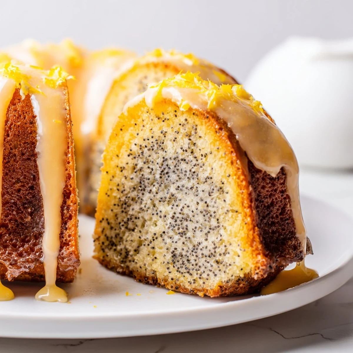 This homemade Lemon Poppy Seed Bundt Cake has a citrusy zest and is perfect for dessert.