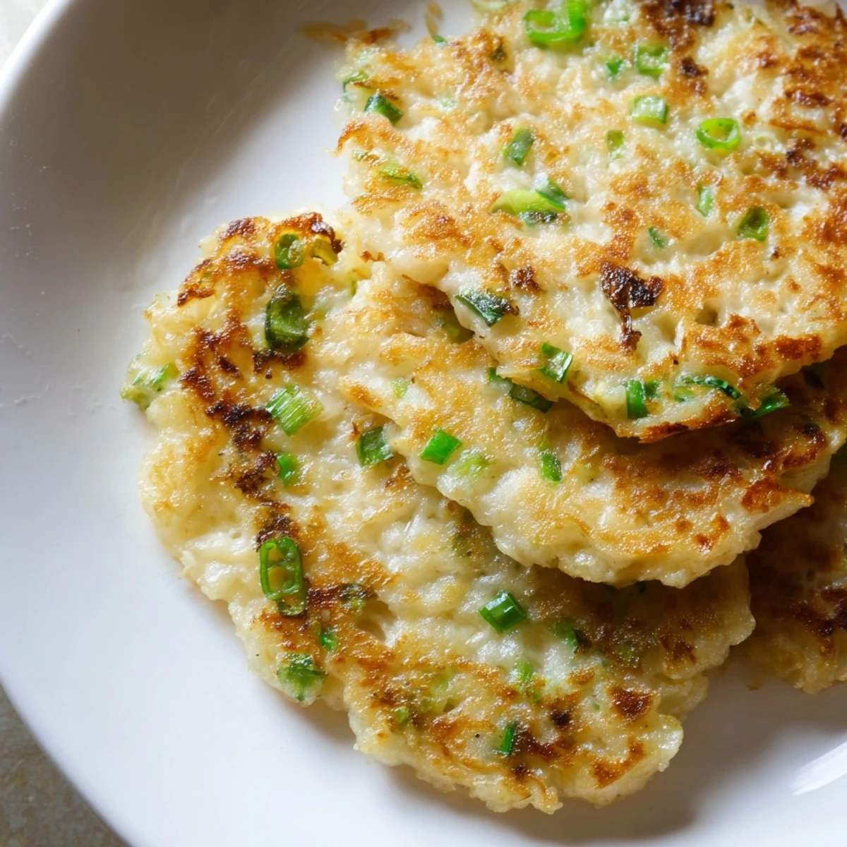 Hearty Irish Boxty Potato Pancakes are stacked on a plate, garnished with chives and ready for a family brunch.