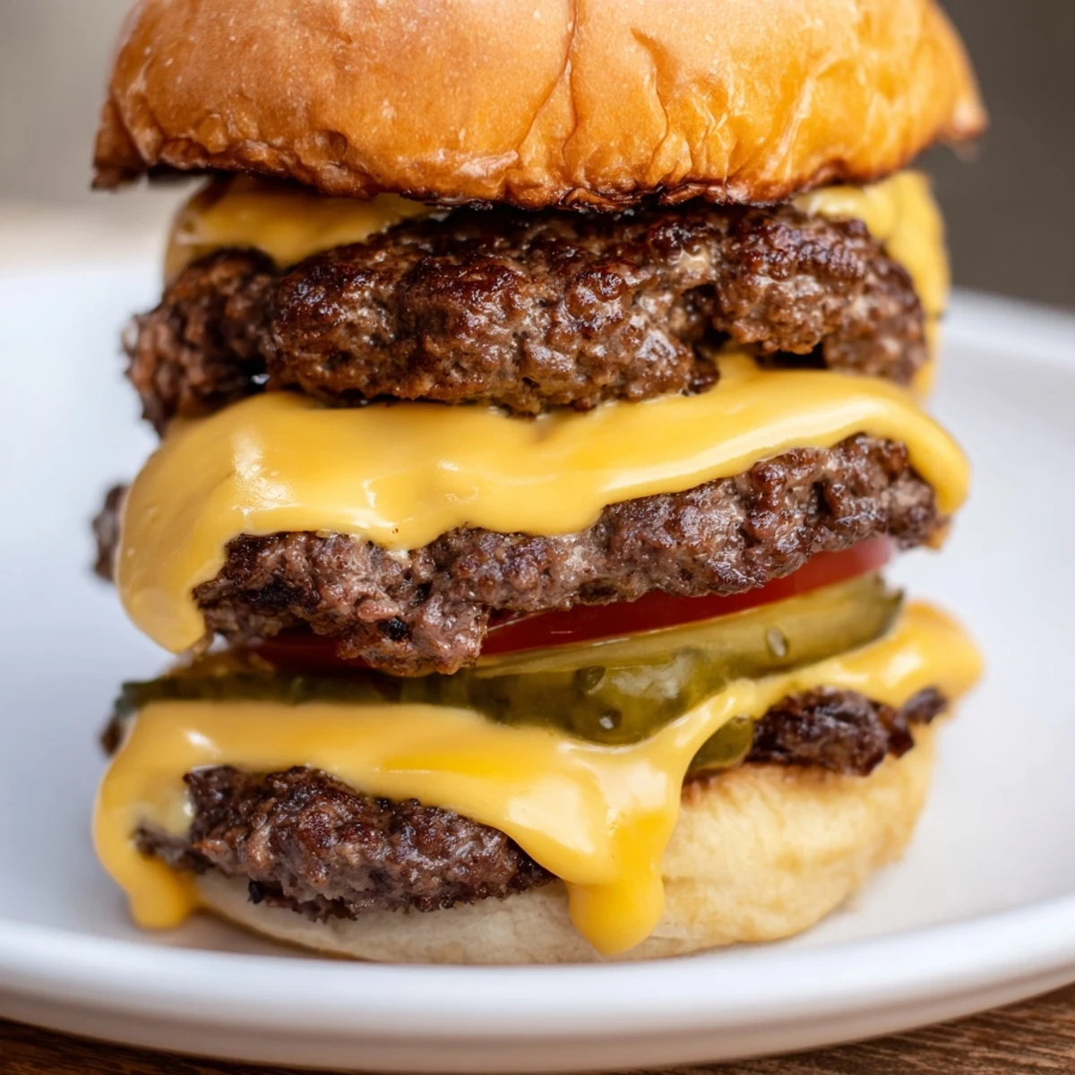 The Flying Dutchman Burger is served with golden grilled onions and melted cheese, evoking the classic In-N-Out secret menu experience.