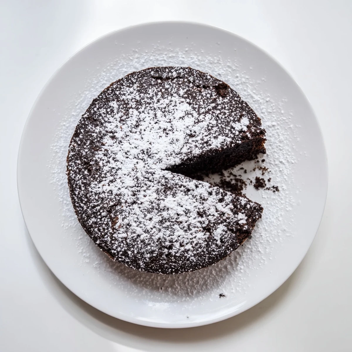 Moist air fryer chocolate cake made with stout beer and topped with fluffy whipped cream