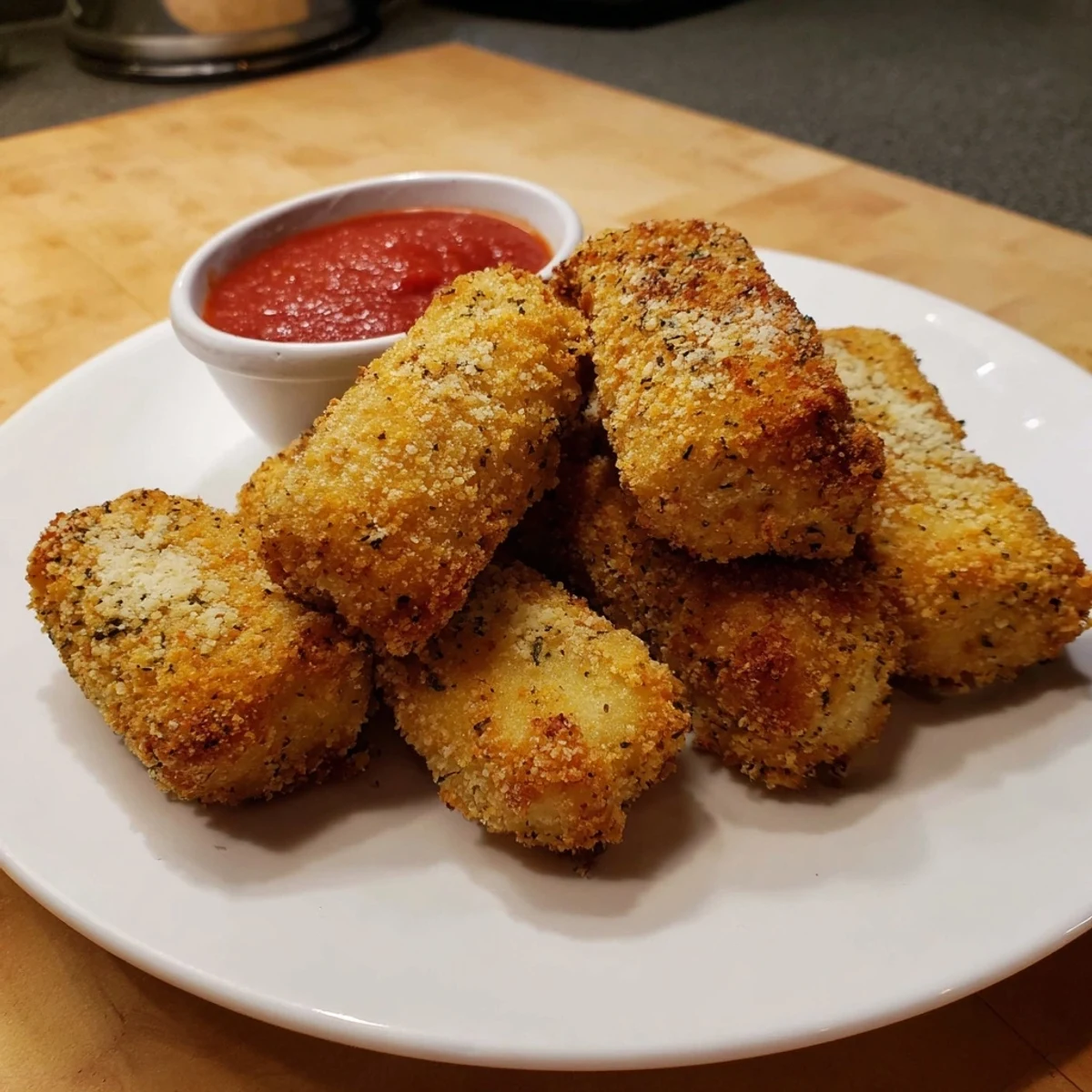 Fried appetizer roll ups featuring crunch golden exterior and oozing cheese inside