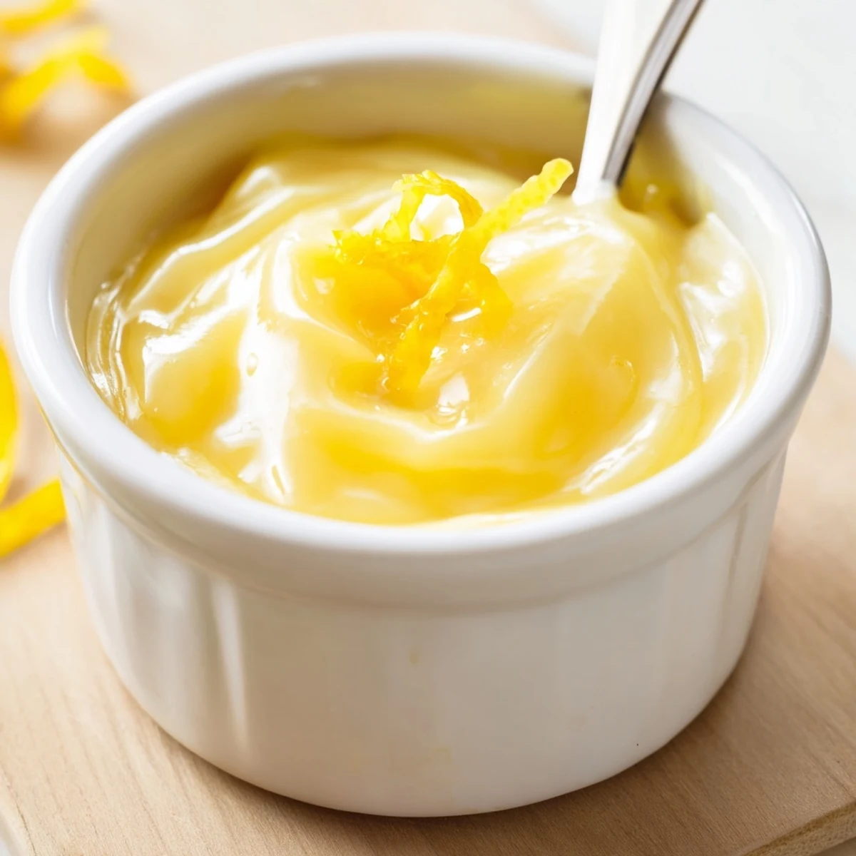 Bright Lemon Curd Recipe strained smooth, warm butter sheen, perfect for tarts