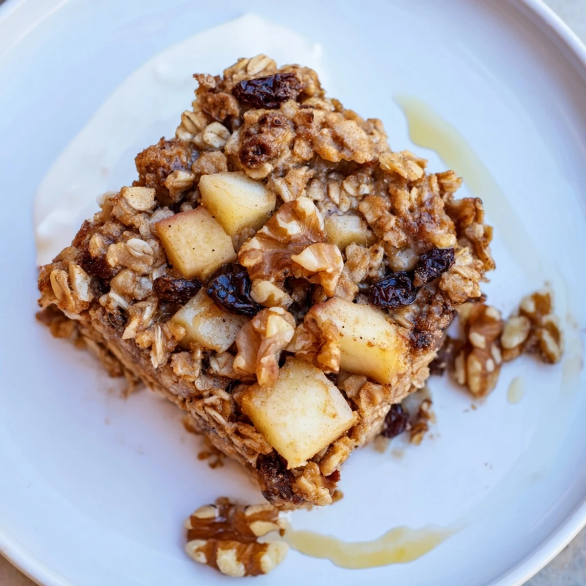 Cinnamon scented breakfast served warm, Delicious Apple Cinnamon Oatmeal Bake Recipe For Mornings