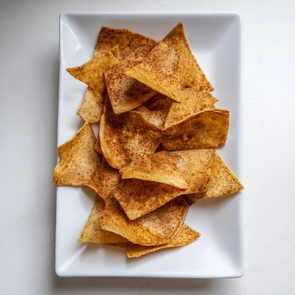 Golden crispy chickpea chips arranged on a wooden board, ready for gluten-free snacking