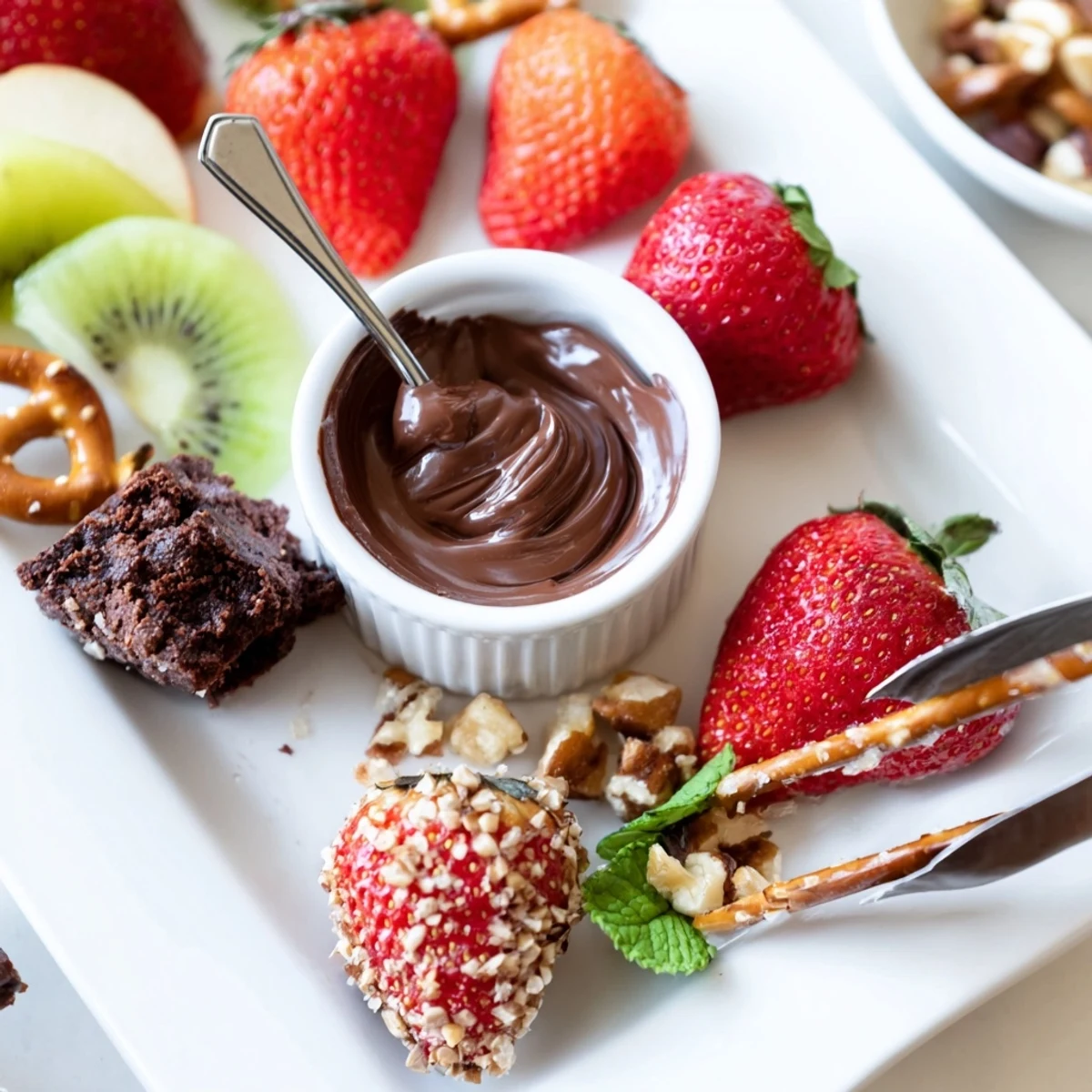 A colorful Dessert Charcuterie Board ideal for parties, dipping and sharing