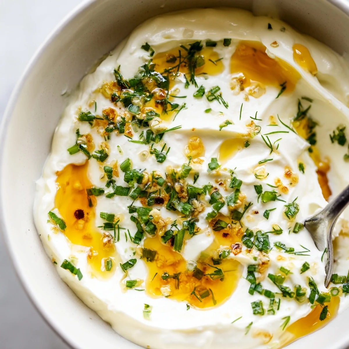Creamy Hot Honey Ranch Dip chilled, tangy, ideal for veggies and wings