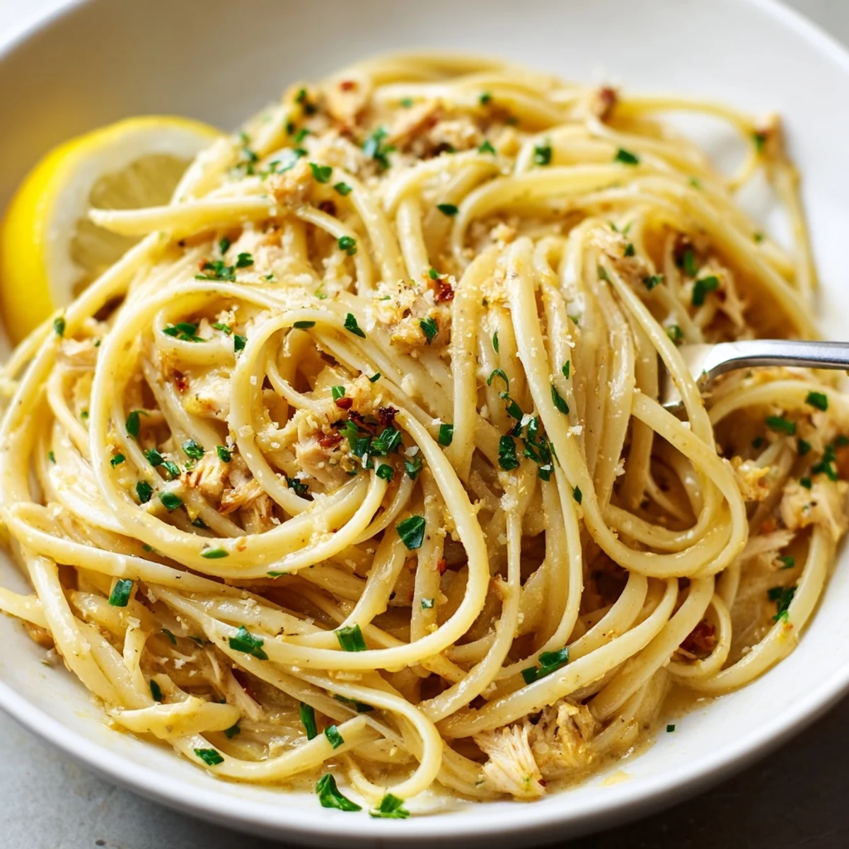 A bowl of Cowboy Butter Pasta Recipe, glossy noodles crowned with parmesan.