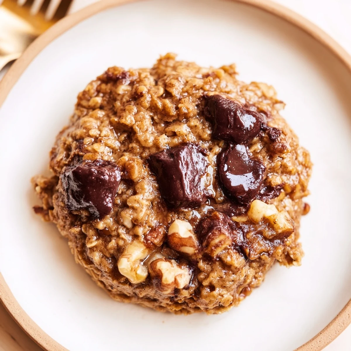 Hearty Banana Oat Cookies dotted with raisins and cinnamon, perfect breakfast snack.