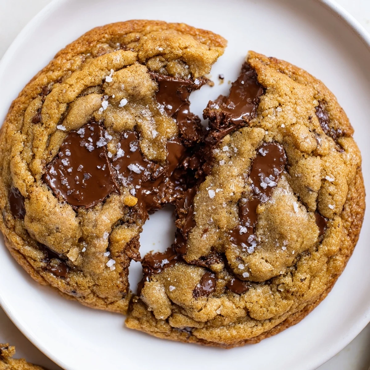 Freshly baked Brown Butter Chocolate Chip Cookies Recipe, chewy middles and crisp, nutty aroma