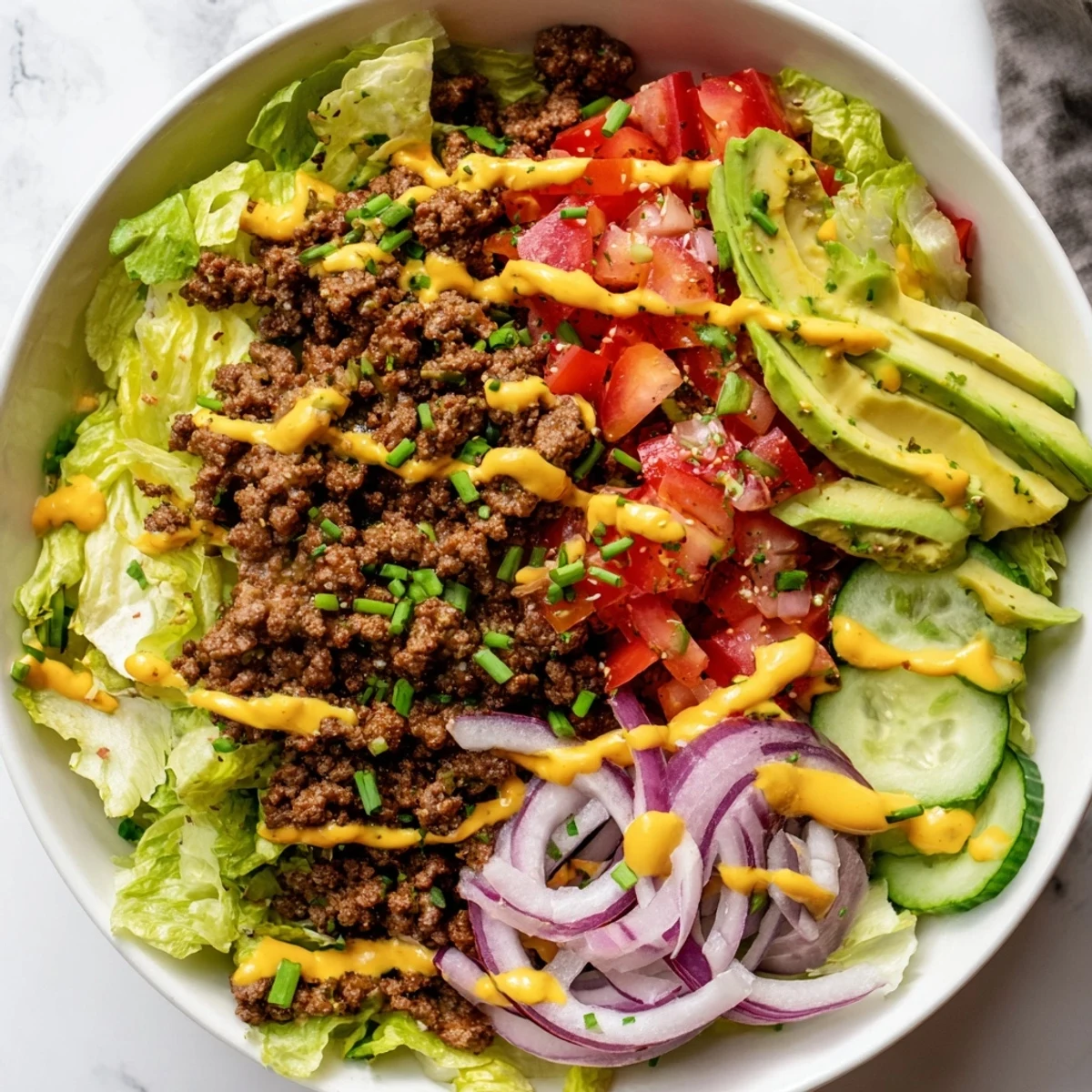 Low-Carb Burger Bowls