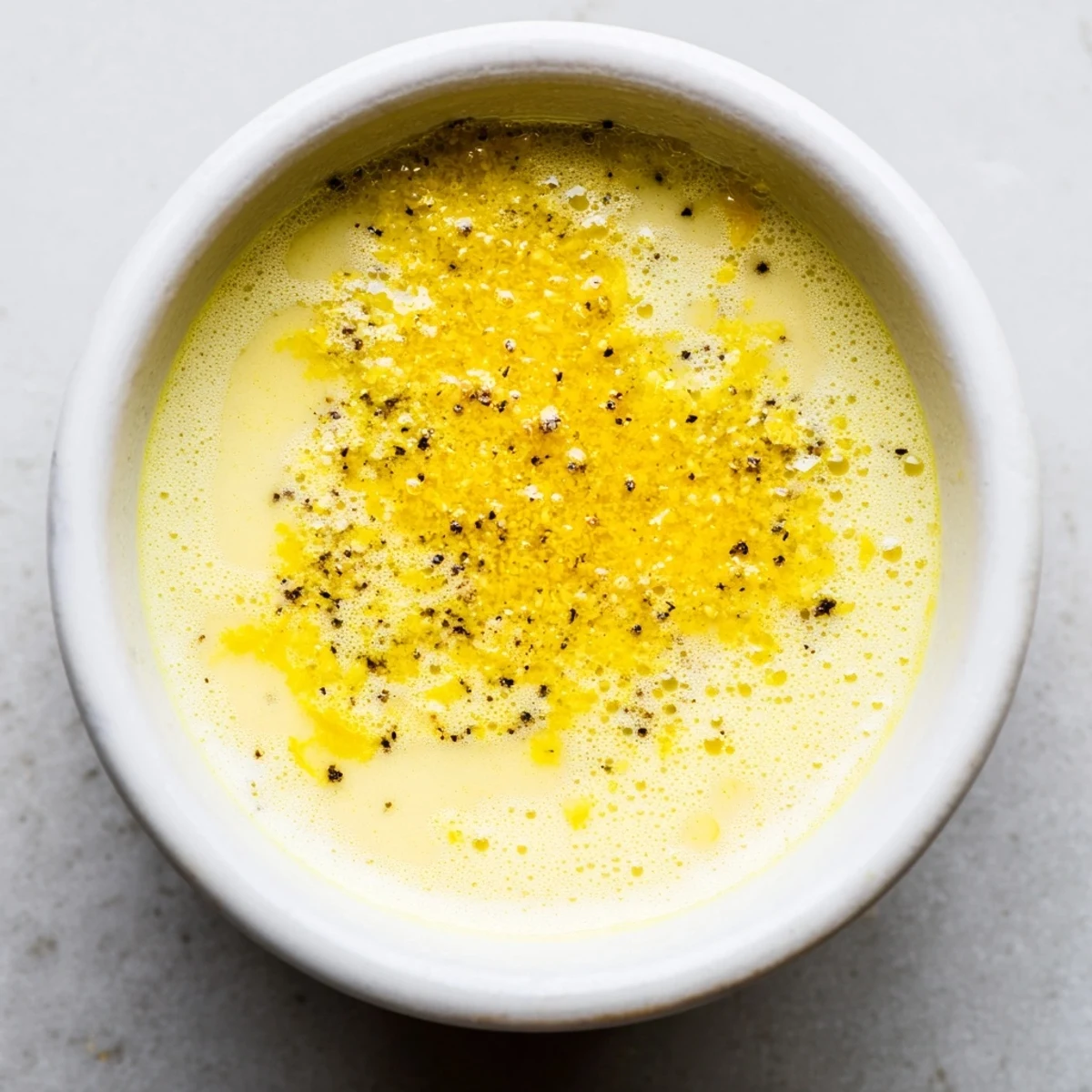 Zesty lemon vinaigrette dressing made with olive oil and garlic for crisp salads.