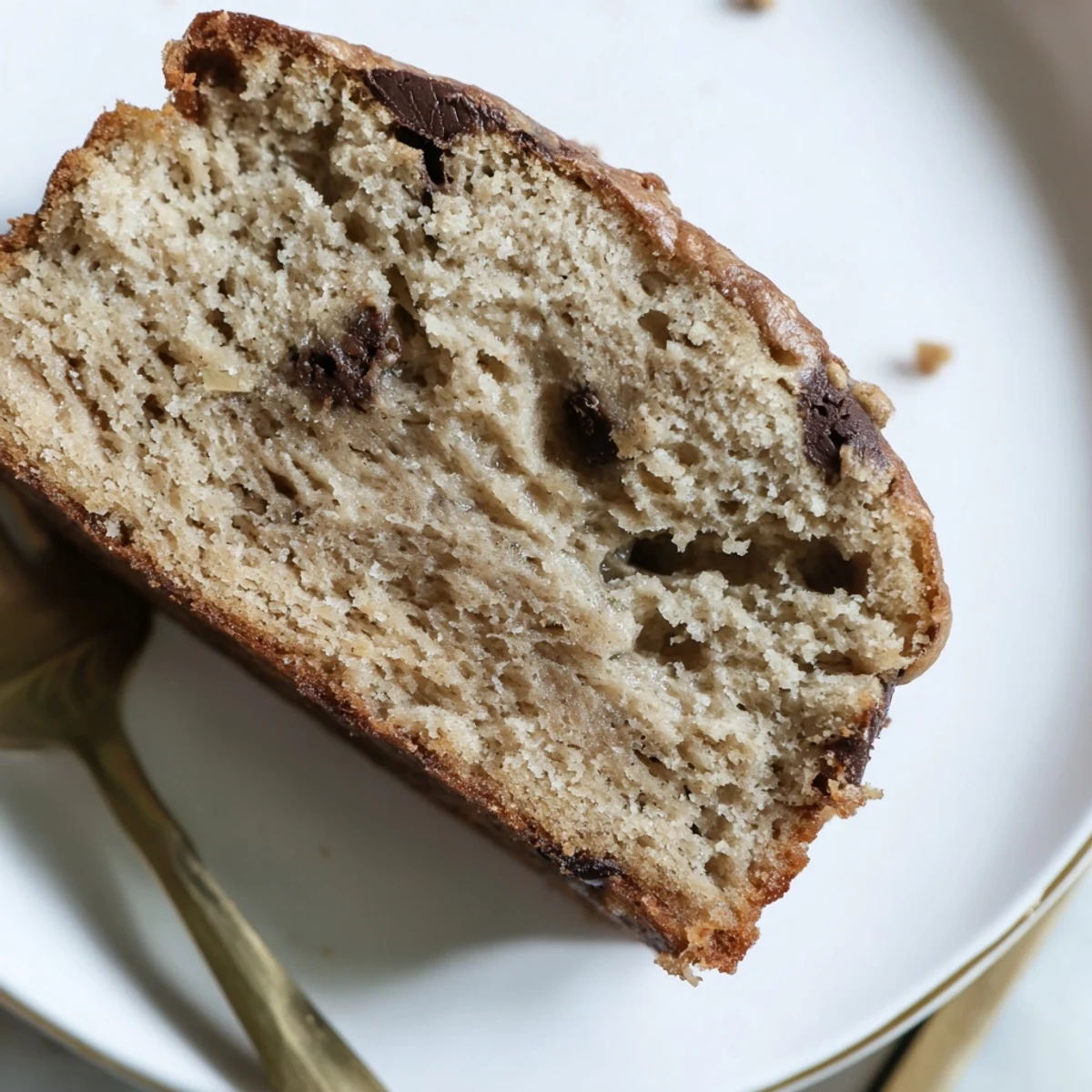 Warm one bowl banana bread loaf fresh from the oven