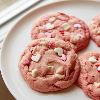 Valentine Strawberry Cookies